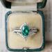 Fashion Plated Simulated Diamond Emerald For Women Adjustable Colorful Gemstone Ring_voghion.com