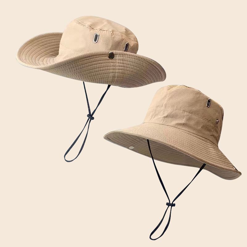 Mode för män Kvinnor Solskydd Bred brätte Utomhus Camping Vandring Fiske Panama Mode Fiskarkeps Cowboyhatt_voghion.com
