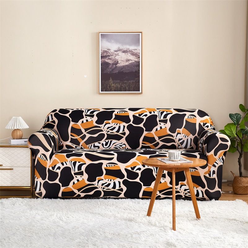 Elastischer Sofabezug mit Vollbezug und Milchseide-Druck, universeller Sofabezug für vier Jahreszeiten, Sofabezug, Vollbezug, Doppelsofa-Hut_voghion.com