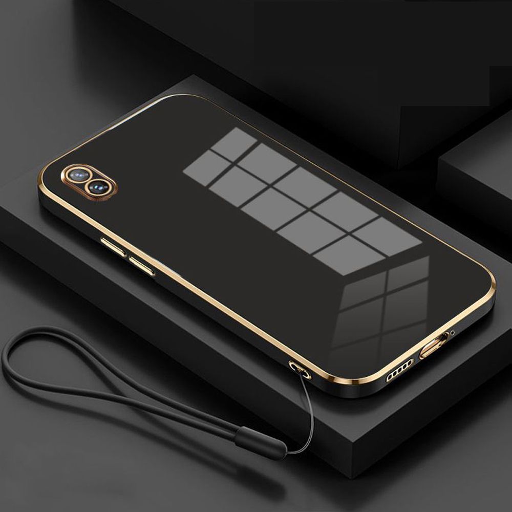 For vivo Y1s Case Luxury Square Plating vivo Y1s Y91C Y91i Phone Case Vivo 1929 1820_19 ShockProof Silicone Back Cover Fundas_voghion.com