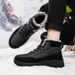 Winter New Snow Boots Thickened High-Top Outdoor Hiking Boots Thickened Men's Cotton Boots_voghion.com