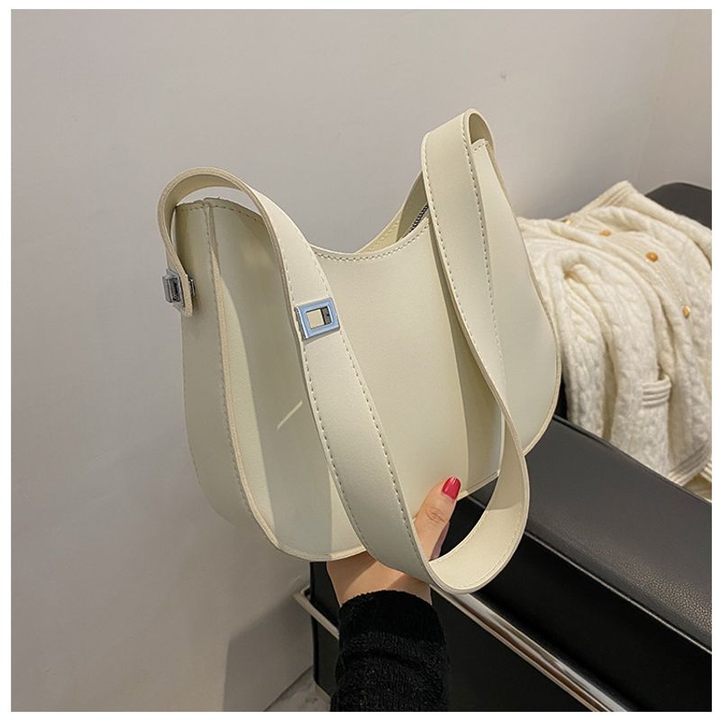 Borsa a tracolla grande e capiente, versatile, con chiusura laterale, semplice e alla moda, da donna, estiva 2024_voghion.com
