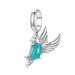 Bird Pendant Charm Sterling Silver Charm_voghion.com