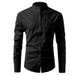 Men's Clothing New Stand Up Collar Shirt Long Sleeved Pure Cotton Men's Casual Linen Shirt Men's Trendy_voghion.com