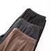 Autumn Winter New Self Heating Men's Fat and Large with Thick Solid Color German Velvet Warm Pants_voghion.com