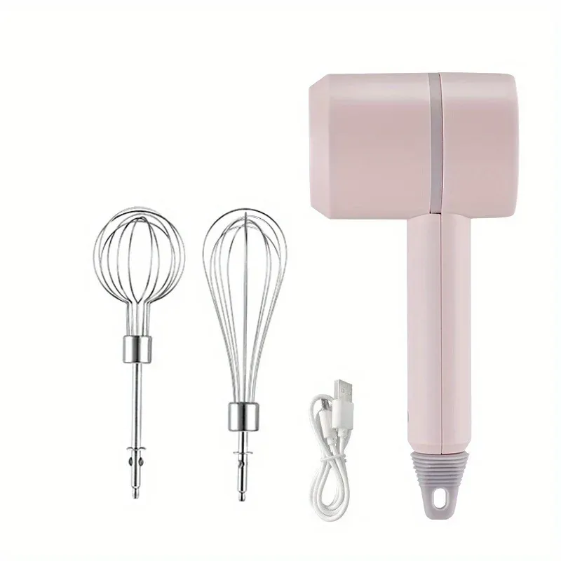 3-Speed Electric Hand Mixer, Handheld With Whisks Beater, Kitchen Cake Blender For Prep Baking Supplies Eggbeater_voghion.com