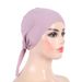 Fascia per capelli in cotone con base hijab, sciarpa in garza malese H048_voghion.com