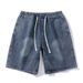 Abbigliamento maschile Pantaloncini in denim lavato Pantaloncini casual larghi alla moda stile retrò americano estivo da uomo_voghion.com