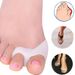 Silikon Big Toe Hallux Valgus Correctors Separatorer Bunion Relief Plattång_voghion.com