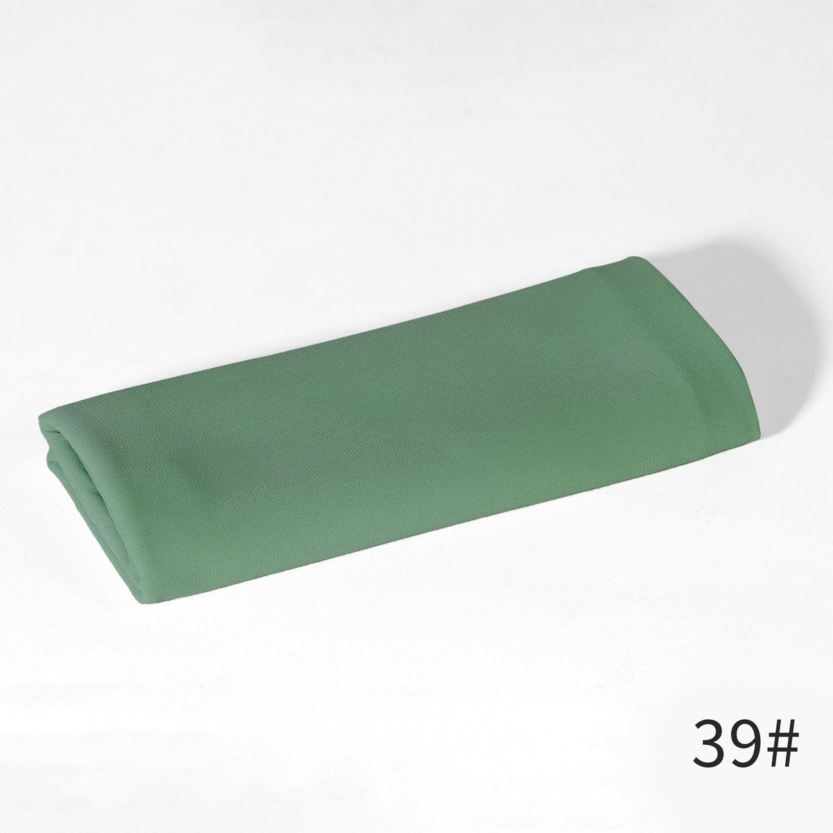 Solid Color Pearl Chiffon Scarf – Women's Long Windproof & Sandproof Headscarf (Four Seasons Versatile Middle Eastern Style)_voghion.com