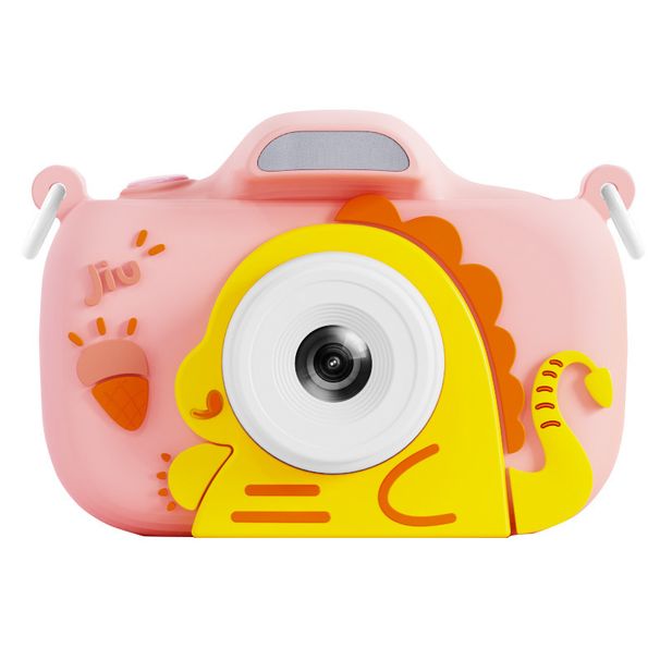 【Yüksek Kalite】 Çocuklar için 2,4 inç HD Büyük Ekran Çift Karikatür Dijital Kamera Flaşlı Oyuncak Fotoğrafçılığı_voghion.com