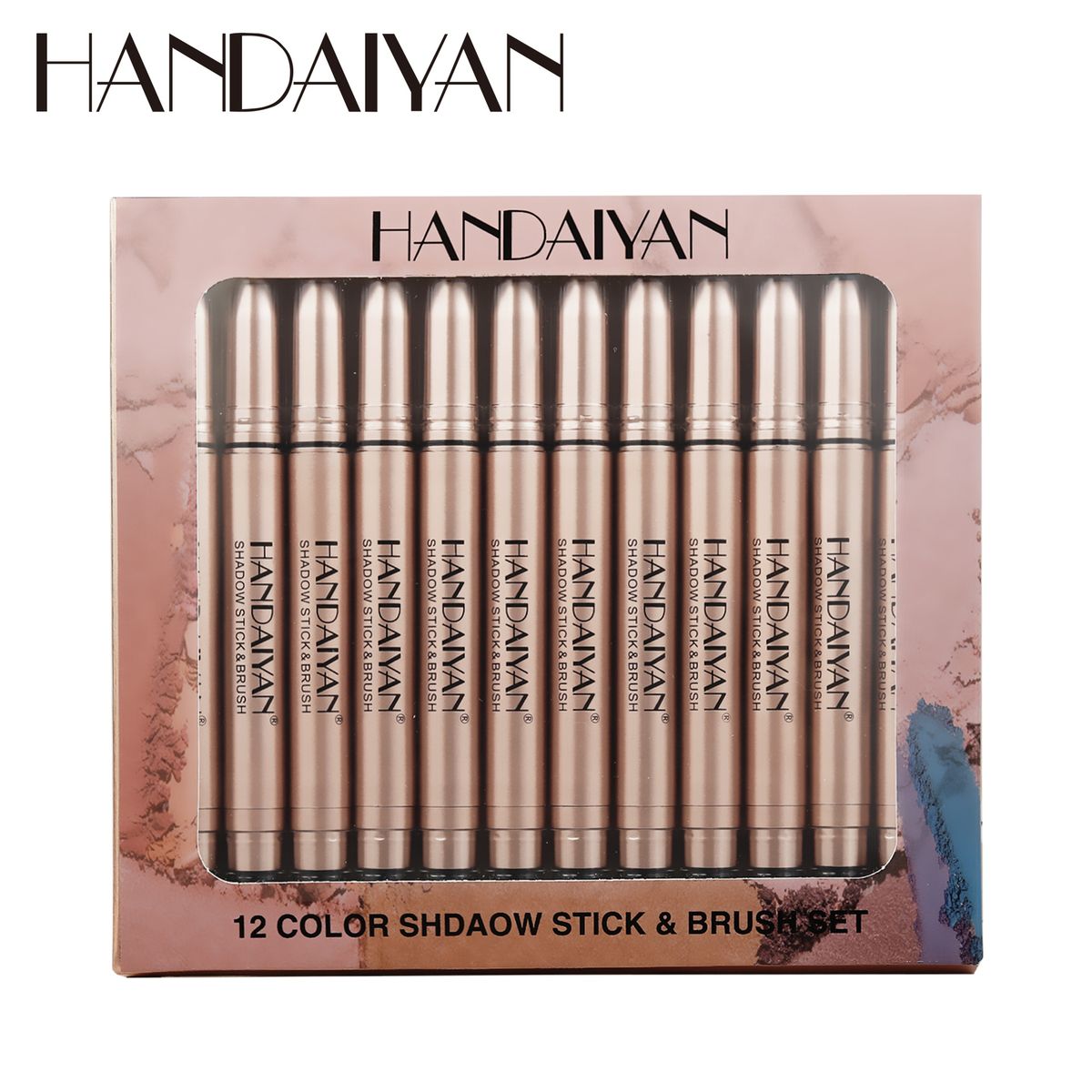 handaiyan lazy highlight ombretto stick completo perlato opaco sdraiato baco da seta penna fine Flash Brightening Eye Shadow penna_voghion.com
