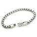 Hip Hop Trend Unisex Titanium Steel Personalit Bracelet 6mm Square Pearl Minimalist Stle Versatile Snap Button_voghion.com