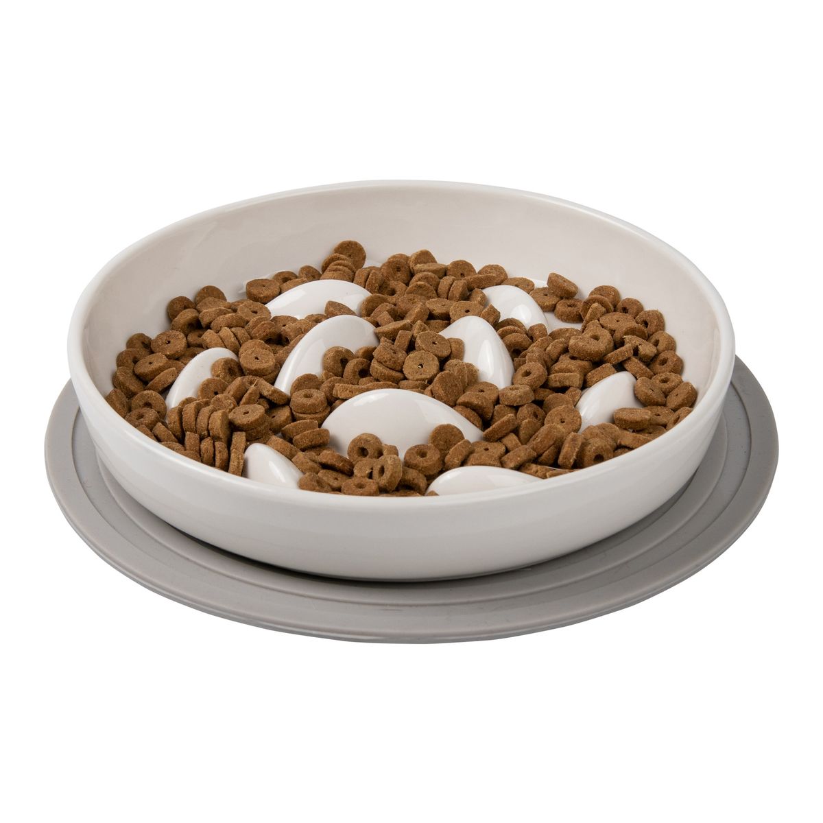 Futternapf aus Silikon und Keramik mit Anti-Erstickungs-Funktion, geeignet für Katzen und Goldfische_voghion.com