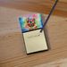 NEW Pomeranian Hippie Dawg Sticky Note Holder Refillable Dispenser Self-Sticky Note Pads, Memo Pads Blank Desk Accessories_voghion.com