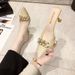 Pointed Toe Stiletto Mules For Women, Summer New Style, Try-On Room, Fairy Style High Heel Slippers_voghion.com
