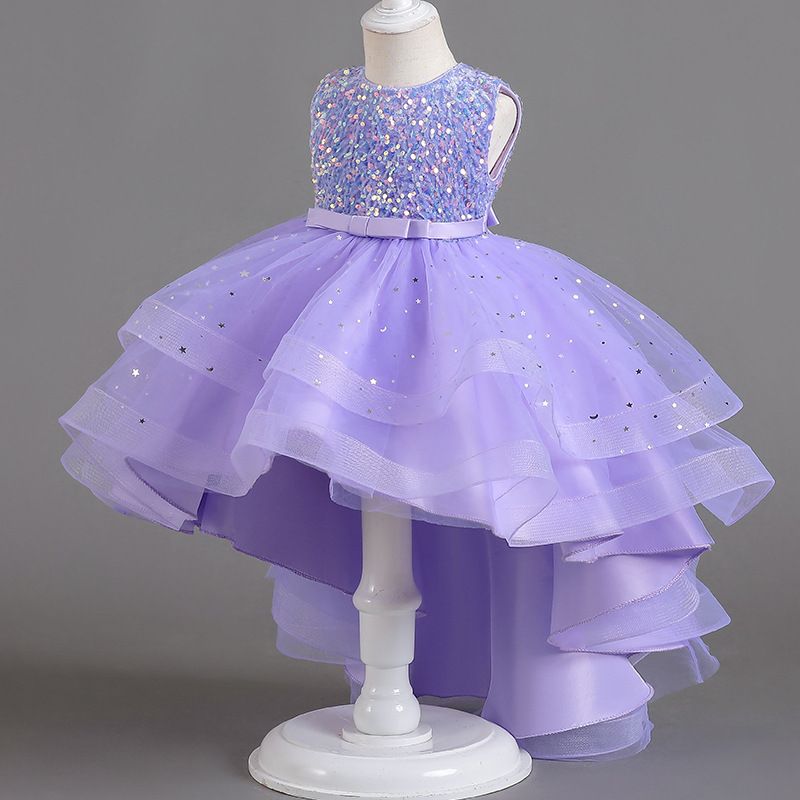 [EnchantedBlossom] Girls' Princess Dress - Sequin & Floral Couture | Formal Gown_voghion.com