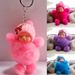 Yamaler Cute Foot Hand Bowknot Sleeping Baby Doll Pompom Key Ring Keychain Bag Pendant_voghion.com