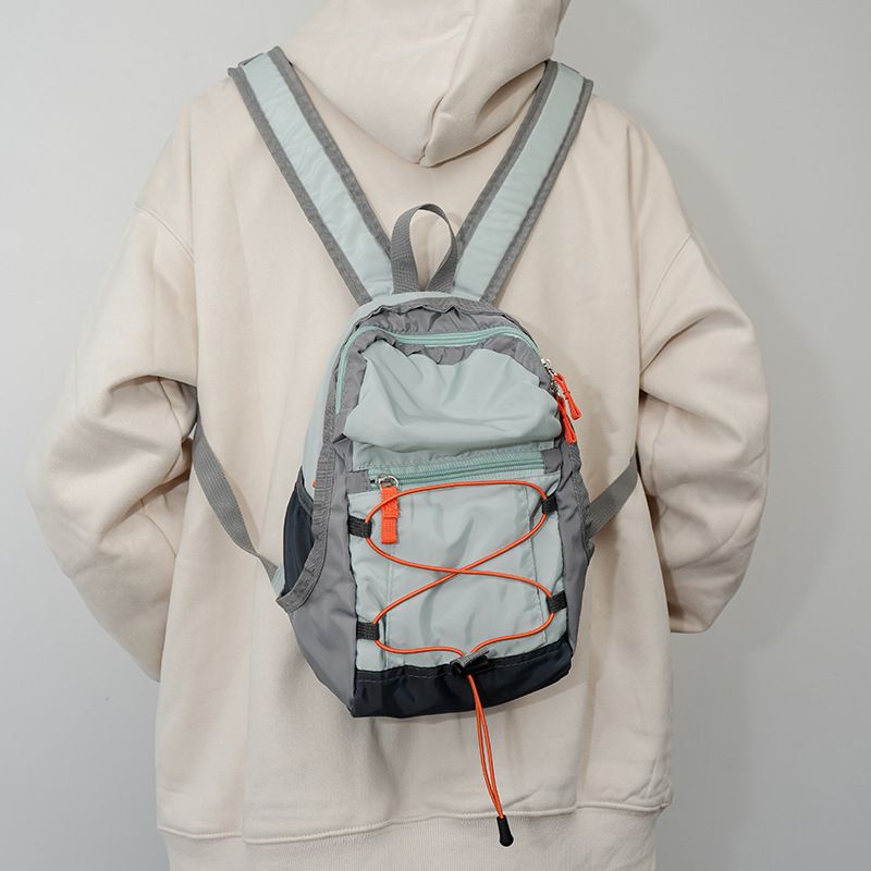 Outdoor Drawstring Mini Versatile Hiking Bag For Women Lightweight Travel Small Backpack_voghion.com