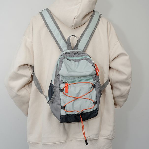 Outdoor Drawstring Mini Versatile Hiking Bag For Women Lightweight Travel Small Backpack_voghion.com