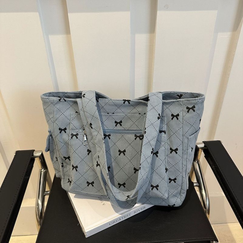 Borsa a tracolla retrò in tela per donna - Elegante borsa da spalla con tasche multiple_voghion.com
