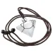 Collane con ciondolo Guarigione 7 Chakra Pietra di cristallo Piramide a forma di collana di pietre preziose naturali con cordino regolabile Donna Uomo_voghion.com