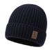 Men's Winter Knitted With Fleece Lining, Thickened, Large Head Circumference, Adult Ear Protection, Warm And Cold-Proof,_voghion.com