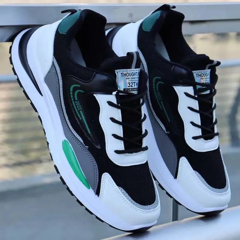 Neue Herren-Sportschuhe, atmungsaktive Mesh-Schuhe, grenzüberschreitende große Herrenschuhe, Fly-woven Mesh, bequeme Herrenschuhe_voghion.com