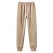 Men's Corduroy Jogger Pants With Elastic Cuff, Casual Slim Fit Trousers For Spring Autumn, Lightweight Comfortable Streetwear_voghion.com
