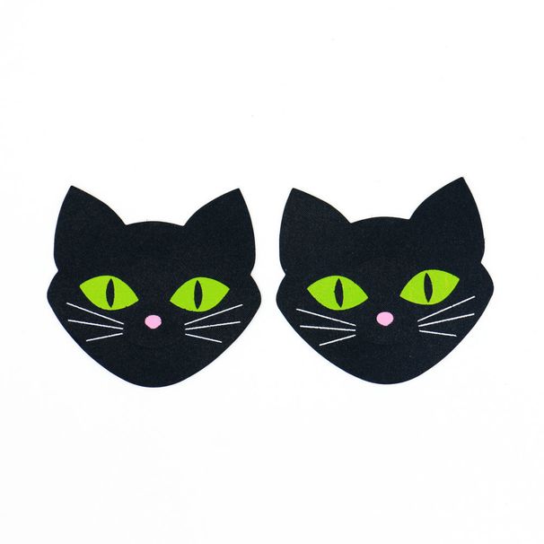 Cute disposable breast patch Sexy breast patch Breathable cat glow-in-the-dark breast patch_voghion.com