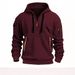 Modischer Herren-Freizeitsport-Pullover mit mehreren Reißverschlüssen, modischer und trendiger Fleece-Hoodie_voghion.com