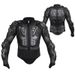 Motorcycle Armor Jacket Full Body Protective Gear For Riding, Skiing & Extreme Sports - Adjustable PE Shell With Shoulder, Elbow, Back & Waist Guards_voghion.com