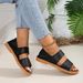 Large Size Summer New Fairy Style Flat Bottomed Soft Soled With A Back Bag And Roman Beach Sandals For Women_voghion.com