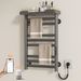 SIOYIE Heated Towel Rack With Shelf And Wi-Fi App Control, 8 Bars Electric Wall Mounted Towel Warmer With Timer & Adjustable Temperature, Low Carbon Steel, Plug-in/Hardwired, Gray_voghion.com