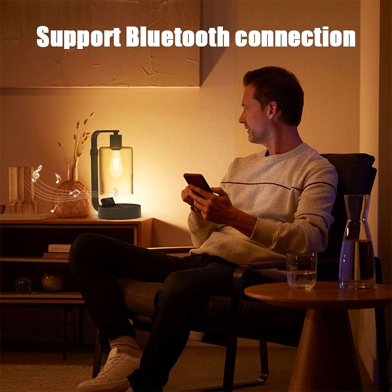 Reading Lamp Can Be Charged By USB Bluetooth Speaker Desktop Lamp Can Be Connected By Bluetooth With Timing Function_voghion.com