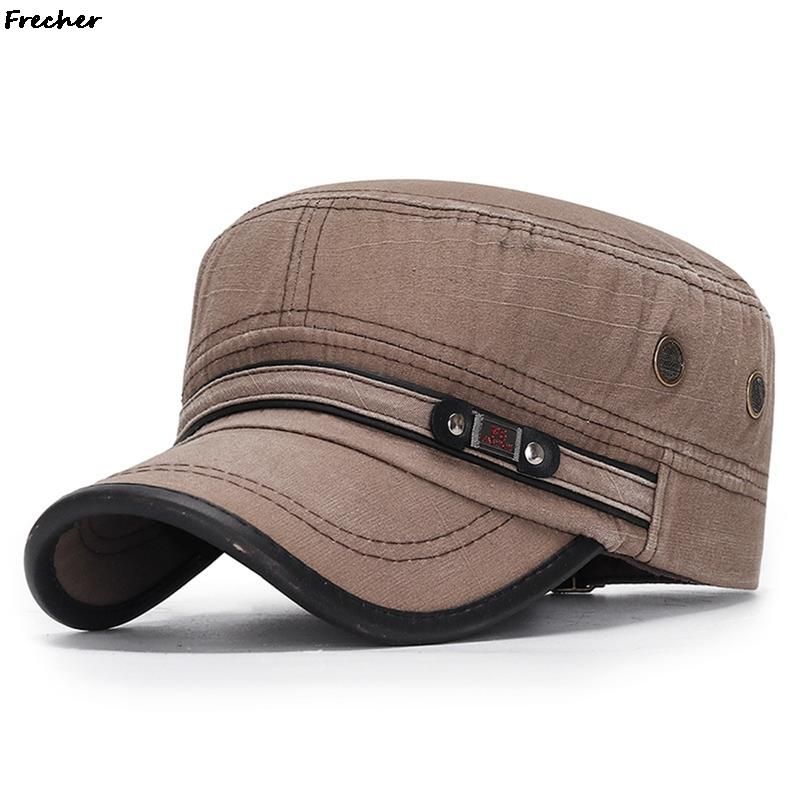 Casquette militaire en jean vintage pour homme, casquette plate, casquette de l'armée, de chasse, de combat, visière tactique, confortable et respirante, en denim_voghion.com