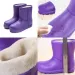 New Women's Snow Female Warm Plush Naked Water Proof Womens Boots Winter Solid EVA Working Boot Botines Para Mujeres_voghion.com