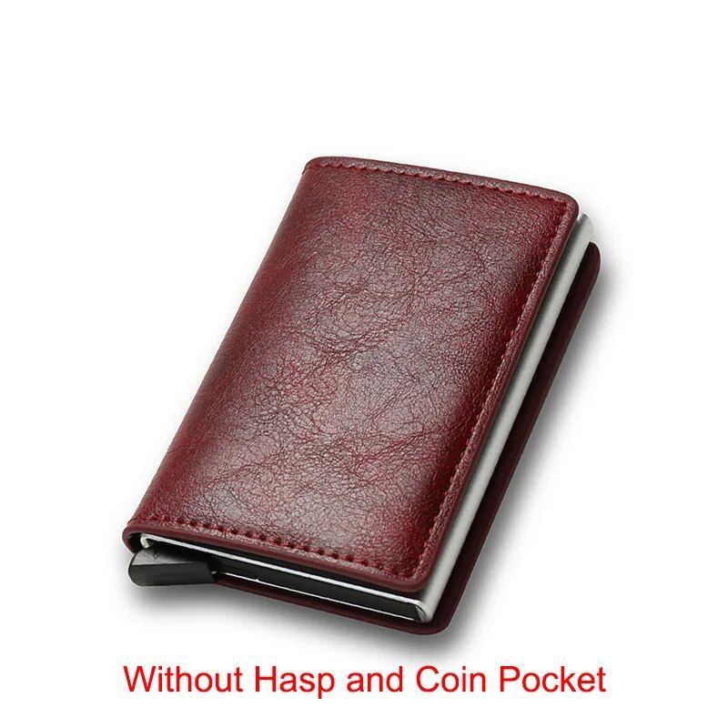 Carbon Fiber Rfid Card Holder Men Wallets Money Bag Zipper Coin Purse Small Leather Mini Slim Wallets Vallet Carteira Masculina_voghion.com