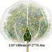 Garden Plant Cover With Drawstring & Zipper - Reusable Insect & Bird Protection Net For Vegetables Fruit Trees And Greenhouse (6x8ft White)_voghion.com