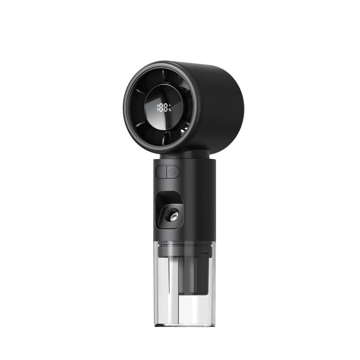 25 New Humidification High-speed Fan Stepless Speed Regulation Digital Display Portable Handheld Turbo Charging Spray Fan_voghion.com