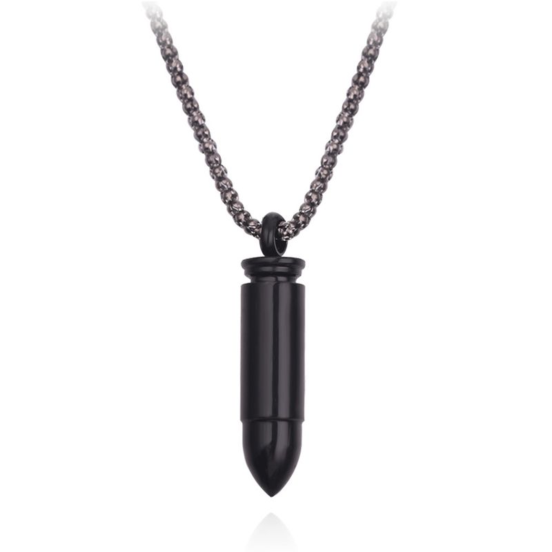 Collana con ciondolo a forma di proiettile apribile in acciaio inossidabile da uomo_voghion.com