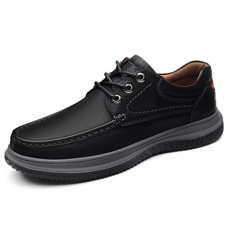 Herren-Lederschuhe, Leder-Freizeitschuhe, Herrenschuhe für breite Füße, Schuhe für breite Zehen, reine Outdoor-Reiseschuhe, weich_voghion.com