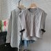 Damenbekleidung Designer Pullover Weste Anzug Damen 2024 Herbst und Winter neue lose Jeanshemd Mode zweiteiliger Anzug_voghion.com