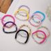 Zachte aardewerk armband Bohemian strandset gekleurde letterarmband_voghion.com