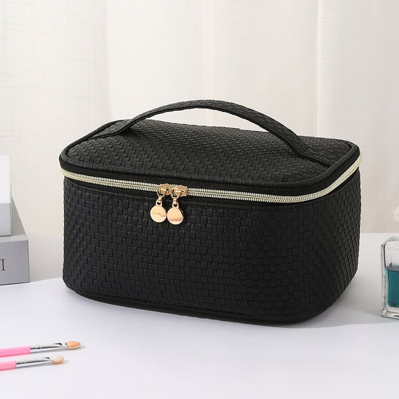 Women's Bags New portable hand held cosmetic bag high end large capacity women's travel toiletries skin care products data cable storage bag_voghion.com