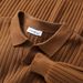 Men's Vertical Striped V-Neck Knitted Sweater Autumn Winter Casual Simple Pullover Base Layer_voghion.com