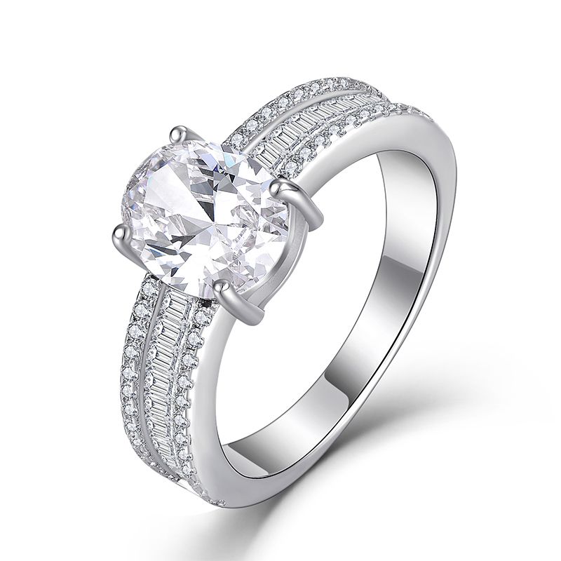 Sterling Sier jewellery Zirconia Stacking Mosang diamond pair Rings mens women Lovers Wedding Engagement Ring_voghion.com