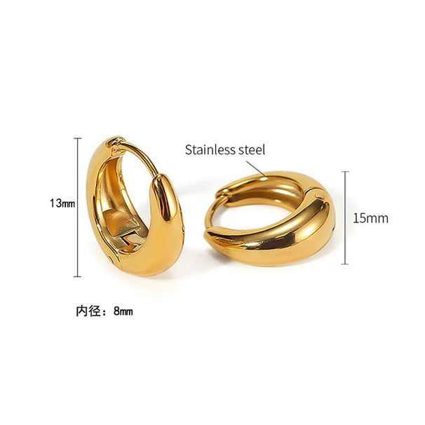 Ear Bone Stud Fashion Stainless Steel High-End Sense Elegant Versatile Niche Personality Design Earrings_voghion.com