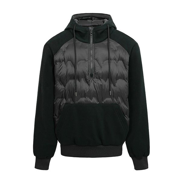 Piumino con cappuccio in piuma d'anatra 700FP da uomo - Cappotto invernale leggero, collo alto con cerniera, stile streetwear e pendolare (S-3XL)_voghion.com