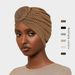 Thickened elastic flower headscarf hat new ethnic style twisted hat fashionable and versatile headscarf warm hat_voghion.com